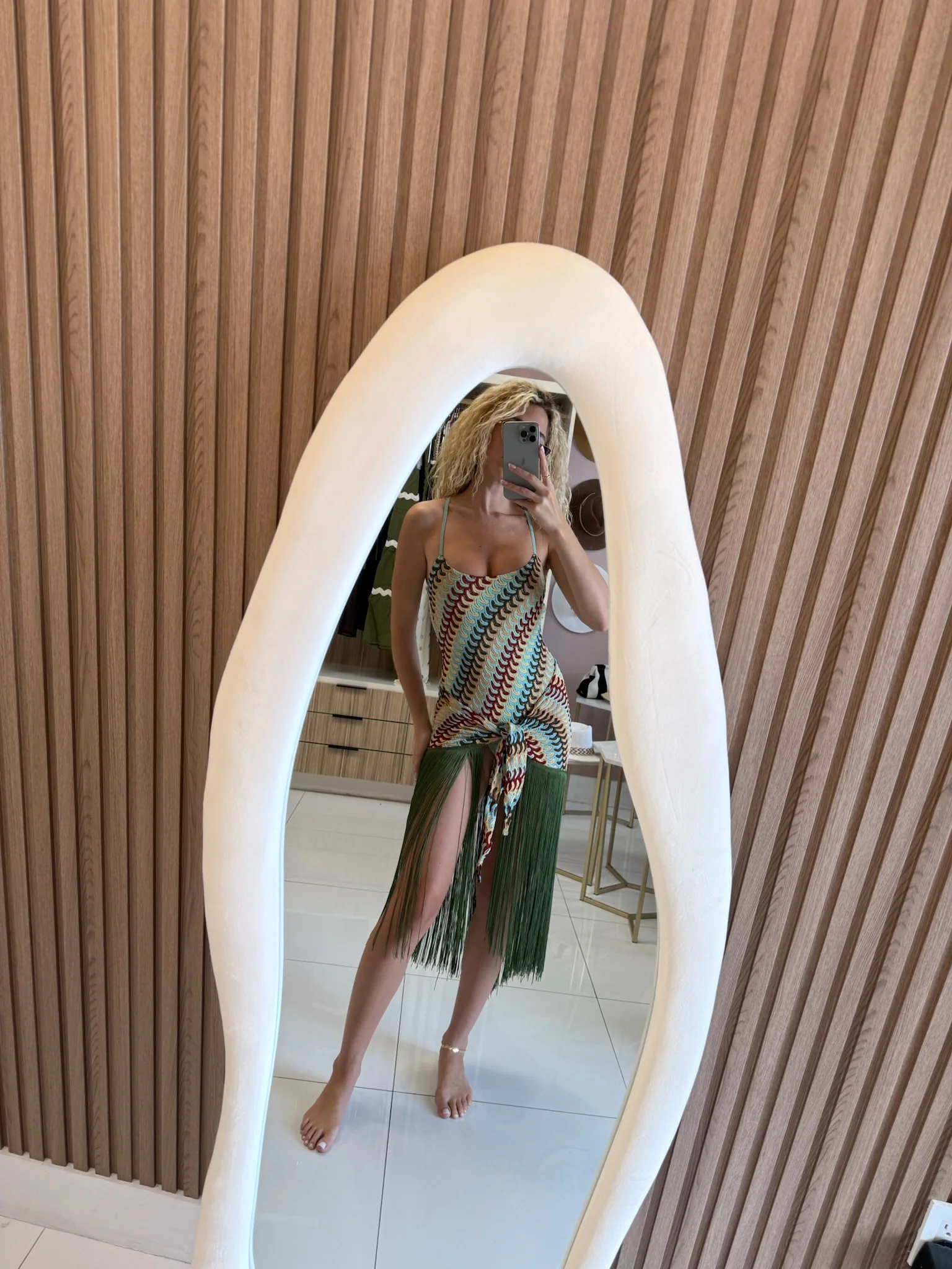 Eleonora Fringe Sarong - Image 4