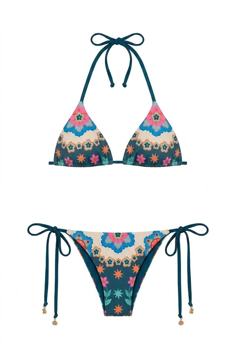 Jade Triangle Bikini Top - Image 8