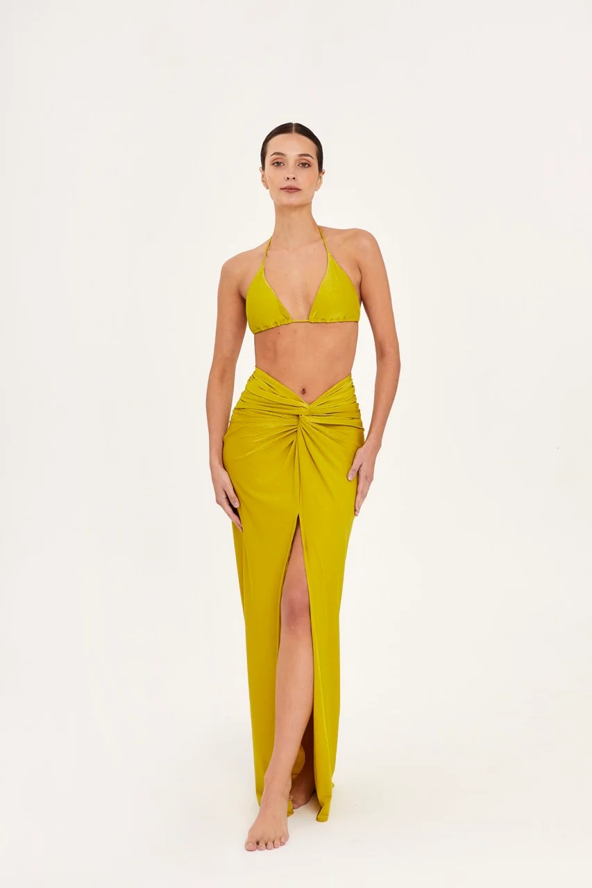 Lime-513 Wrap Skirt