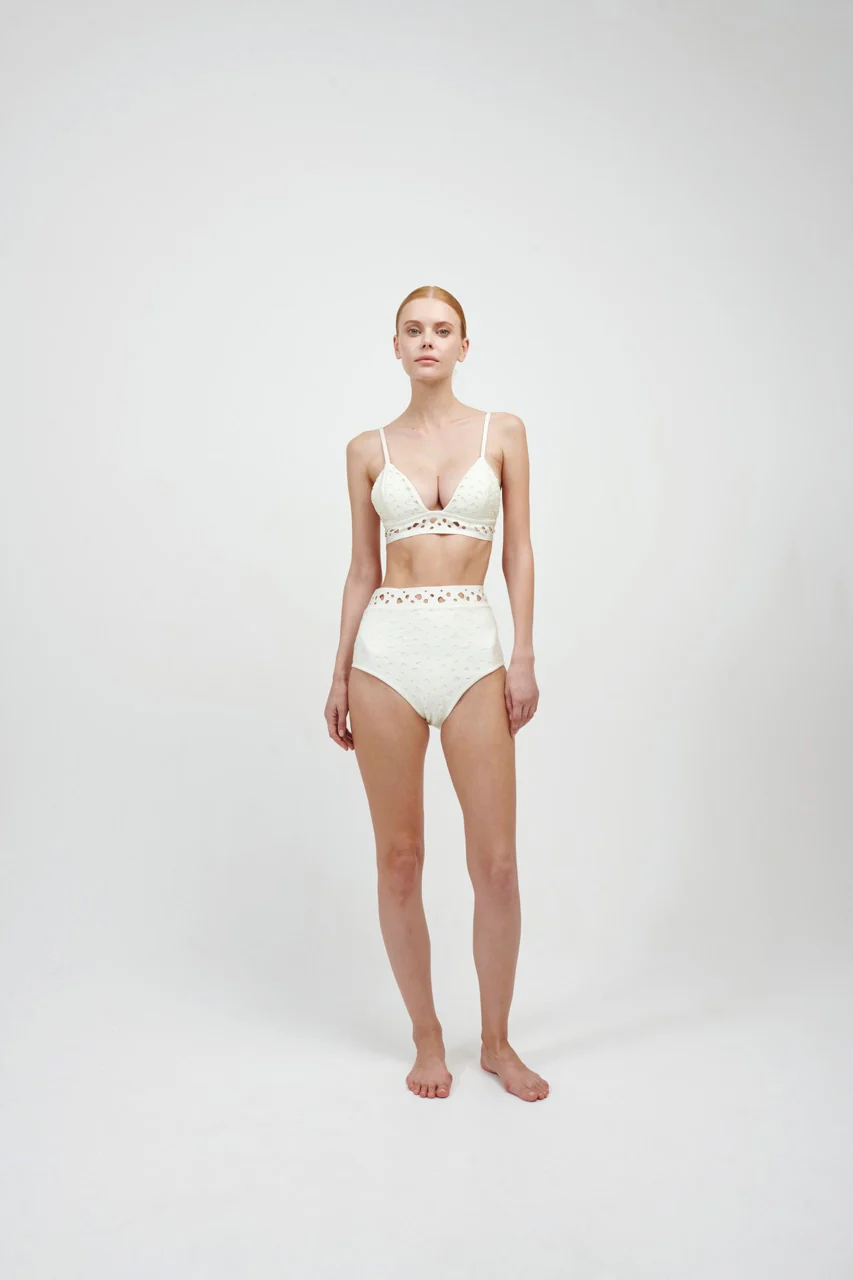 The Dotted High Waist Bikini Bottom - Image 2